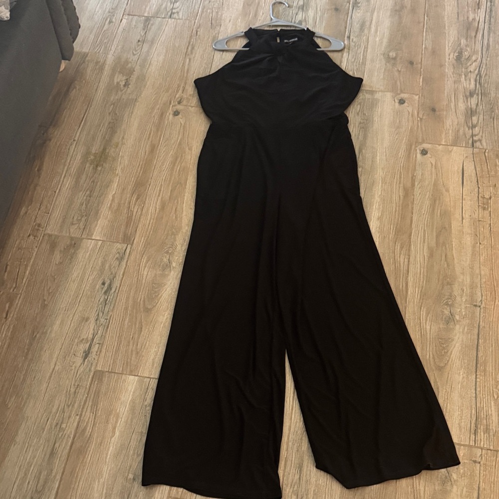 Nina Leonard Classic Black Jumpsuit with Pockets